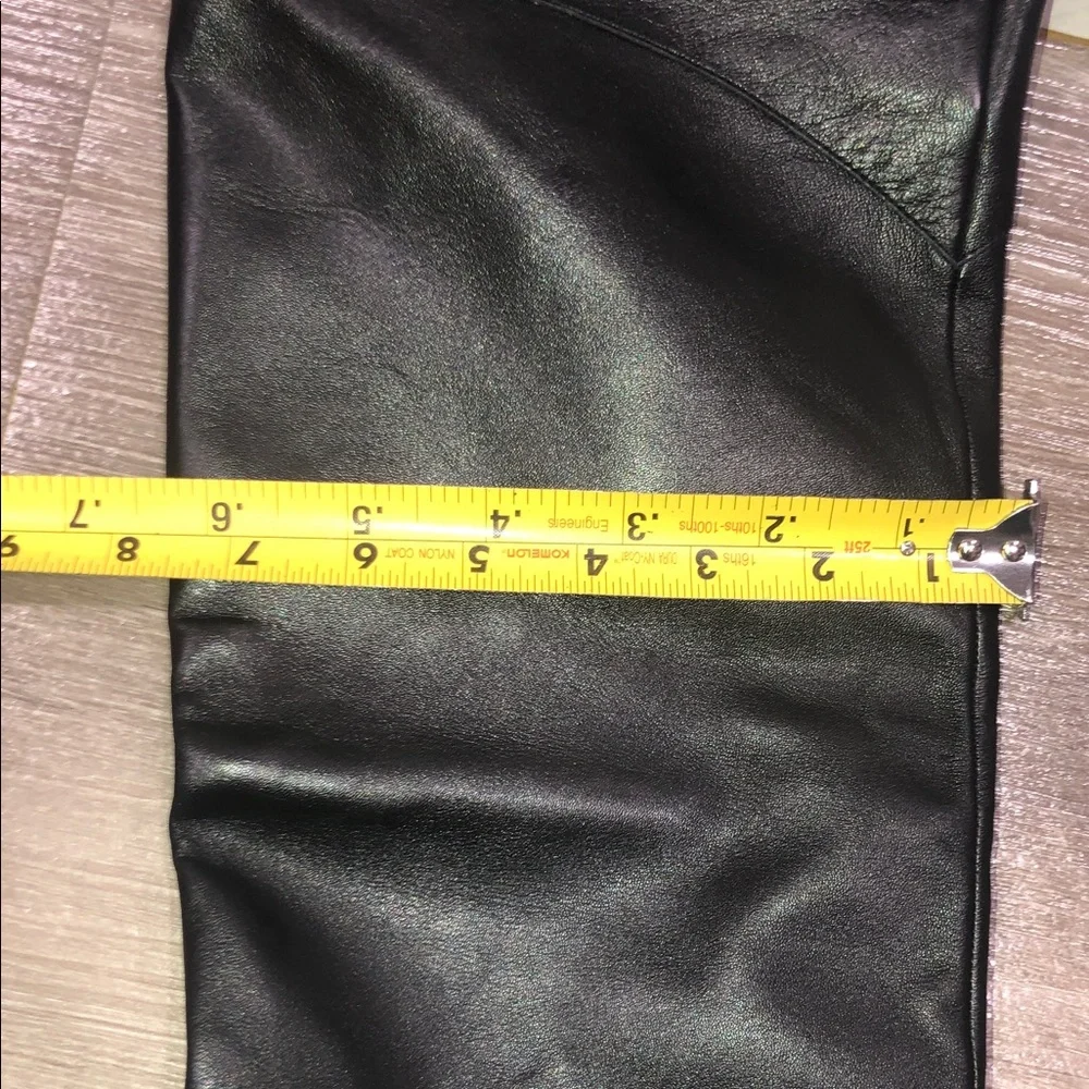Guess Riselan Pull on Knee / Over the Knee Black Leather Boots New - Picture 5 of 11